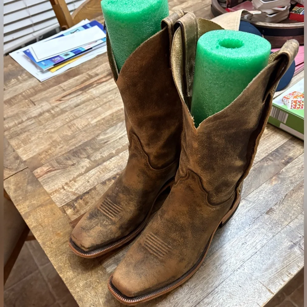Justin Boots Distressed Brown Men's Western Pull-On Boots